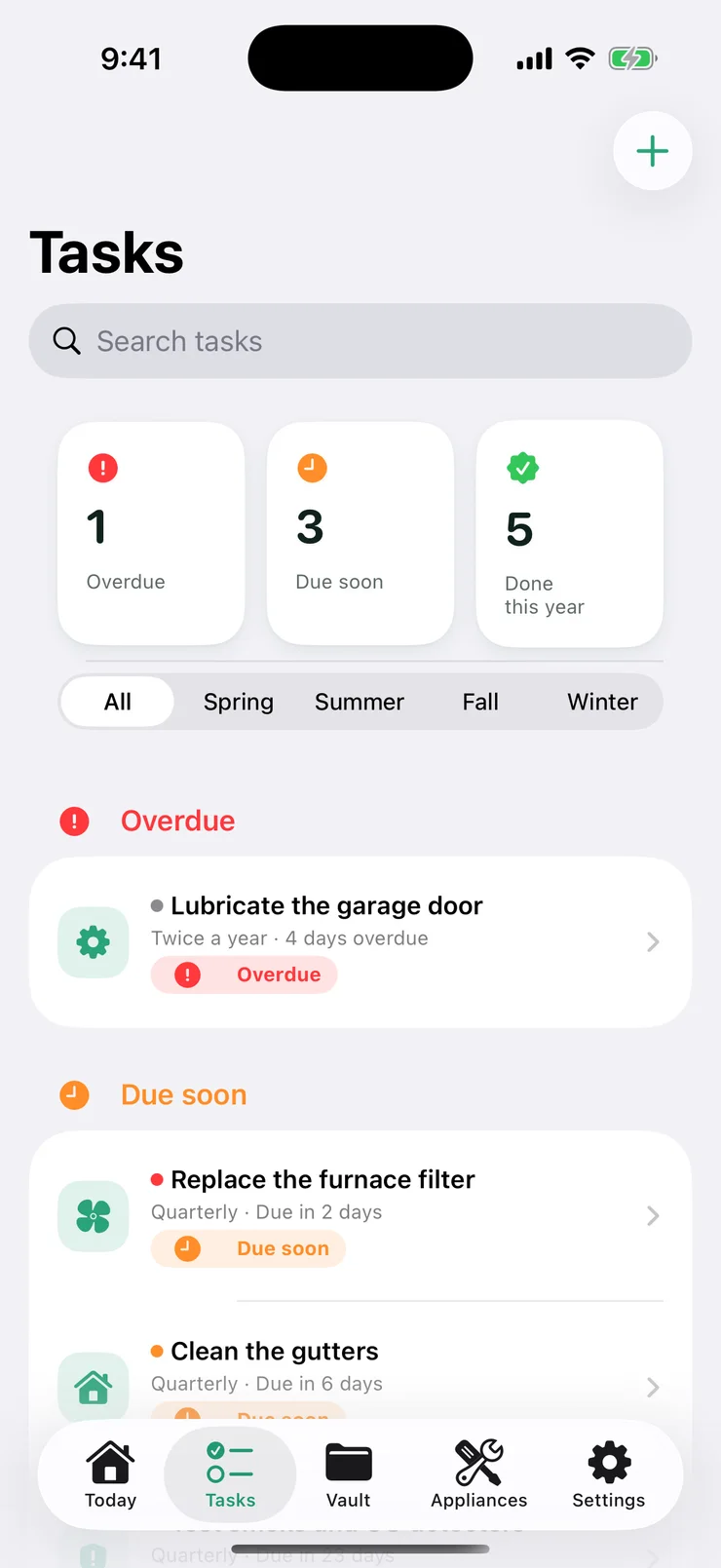 A clear schedule of what is due, and when.